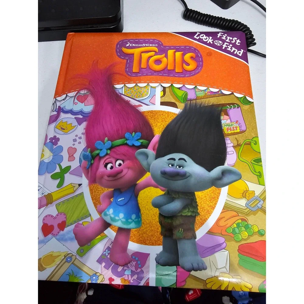 DreamWorks Trolls First Look and Find Board Book Toddler Activity Search Find